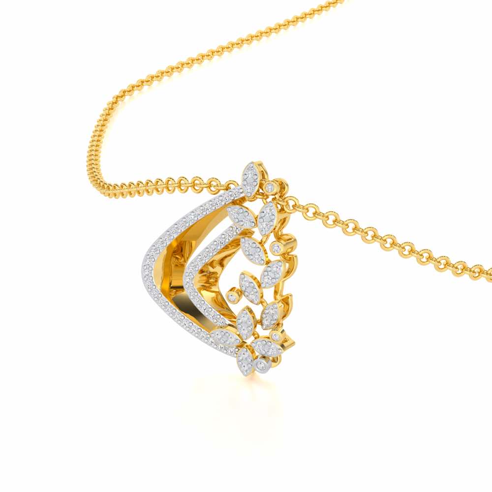 Melodic Bliss Silver Pendant - Yellow Gold - Image 2