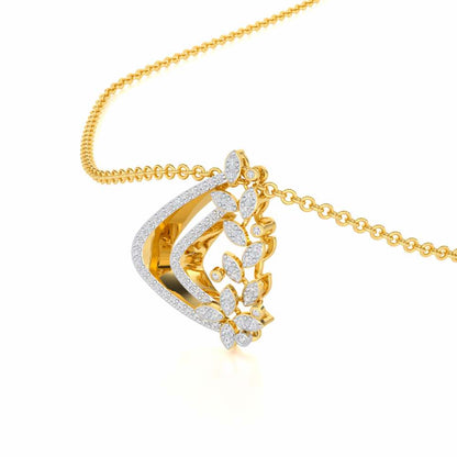 Melodic Bliss Silver Pendant - Yellow Gold - Image 2