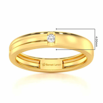 Regal Unity Men Solitaire Ring - Yellow Gold - Image 5