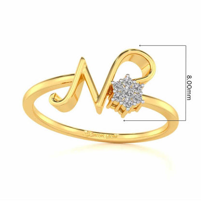 Flora N Silver Ring - Yellow Gold - Image 5