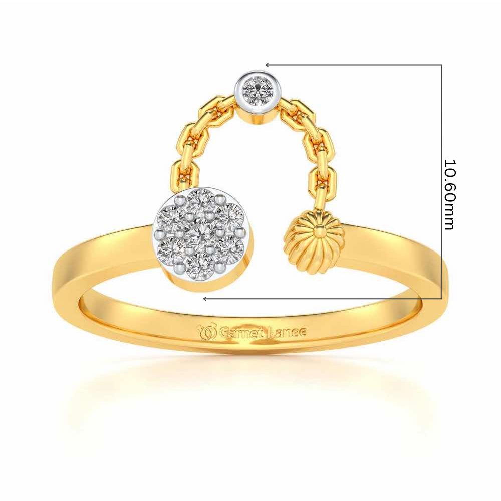 Anika Silver Ring - Yellow Gold - Image 5