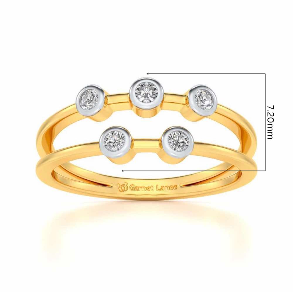 Dayita Silver Ring - Yellow Gold - Image 5