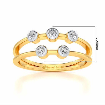 Dayita Silver Ring - Yellow Gold - Image 5