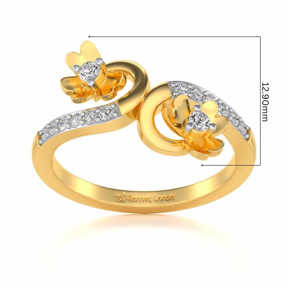 Together Silver Ring - Yellow Gold - Image 5