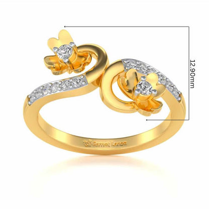 Together Silver Ring - Yellow Gold - Image 5