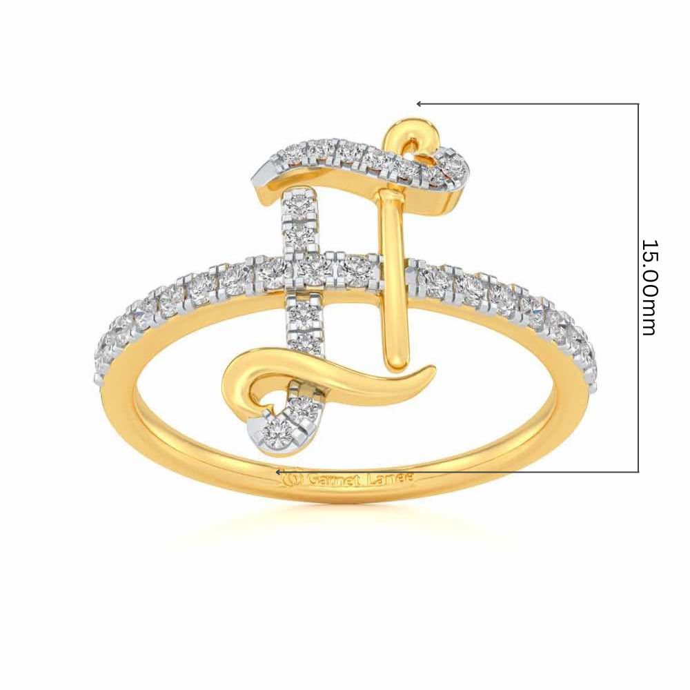 Gentle Gemini Silver Ring - Yellow Gold - Image 5