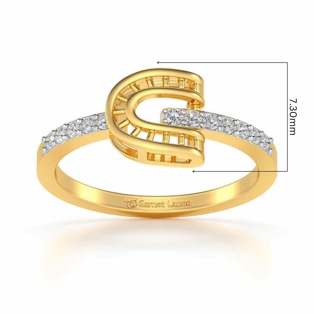 Adveta Silver Ring - Yellow Gold - Image 5
