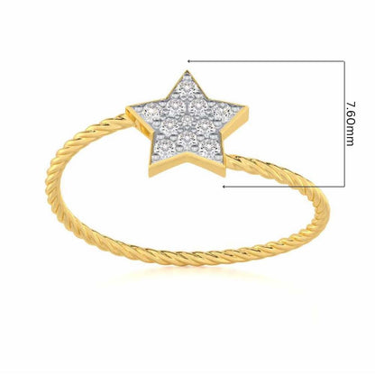 Radiant Royalty Silver Ring - Yellow Gold - Image 5