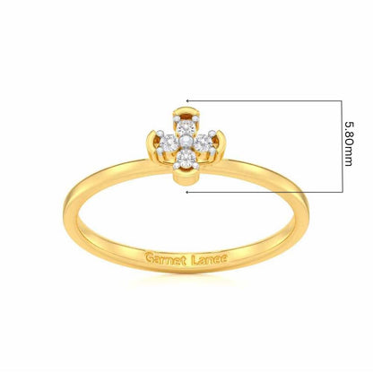 Timeless Silver Ring - Yellow Gold - Image 5