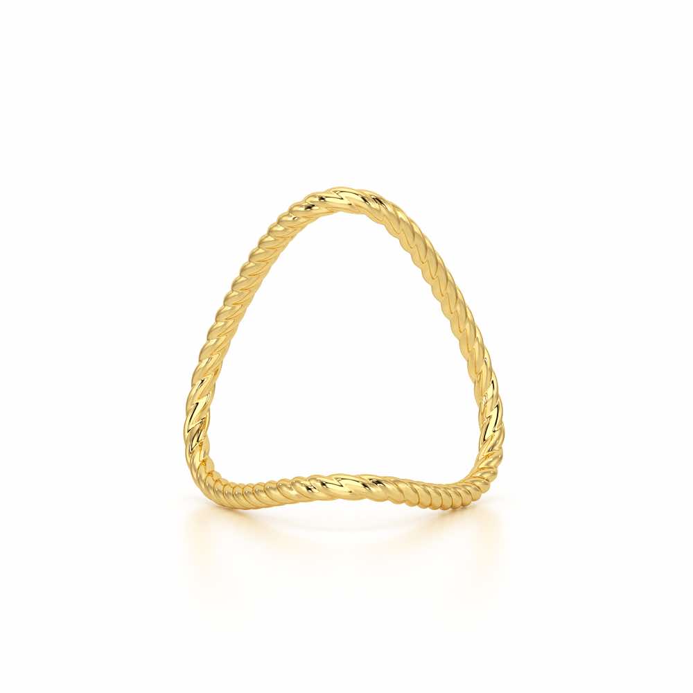 Esme Armlet Silver Ring - Yellow Gold - Image 2