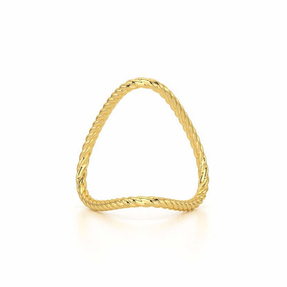 Esme Armlet Silver Ring - Yellow Gold - Image 2
