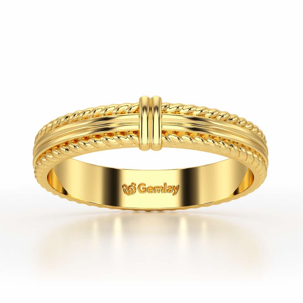Zyna Silver Ring For Women - Yellow Gold - Image 2