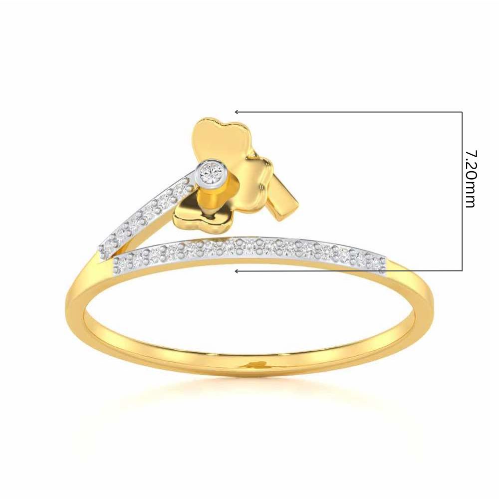 Radiant Reflections Silver Ring - Yellow Gold - Image 5