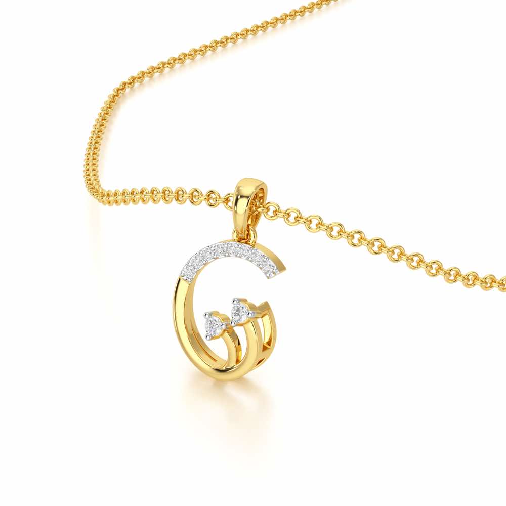 Radiant Show Silver Pendant - Yellow Gold - Image 2