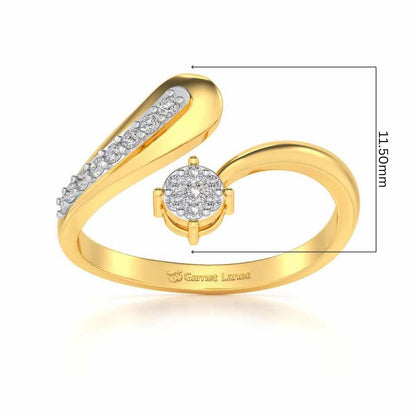 Chaitaly Silver Ring - Yellow Gold - Image 5
