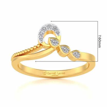 Forsythia Silver Ring - Yellow Gold - Image 5