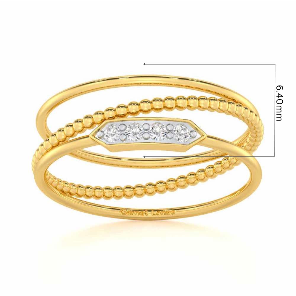 Perfect Purity Silver Ring - Yellow Gold - Image 5