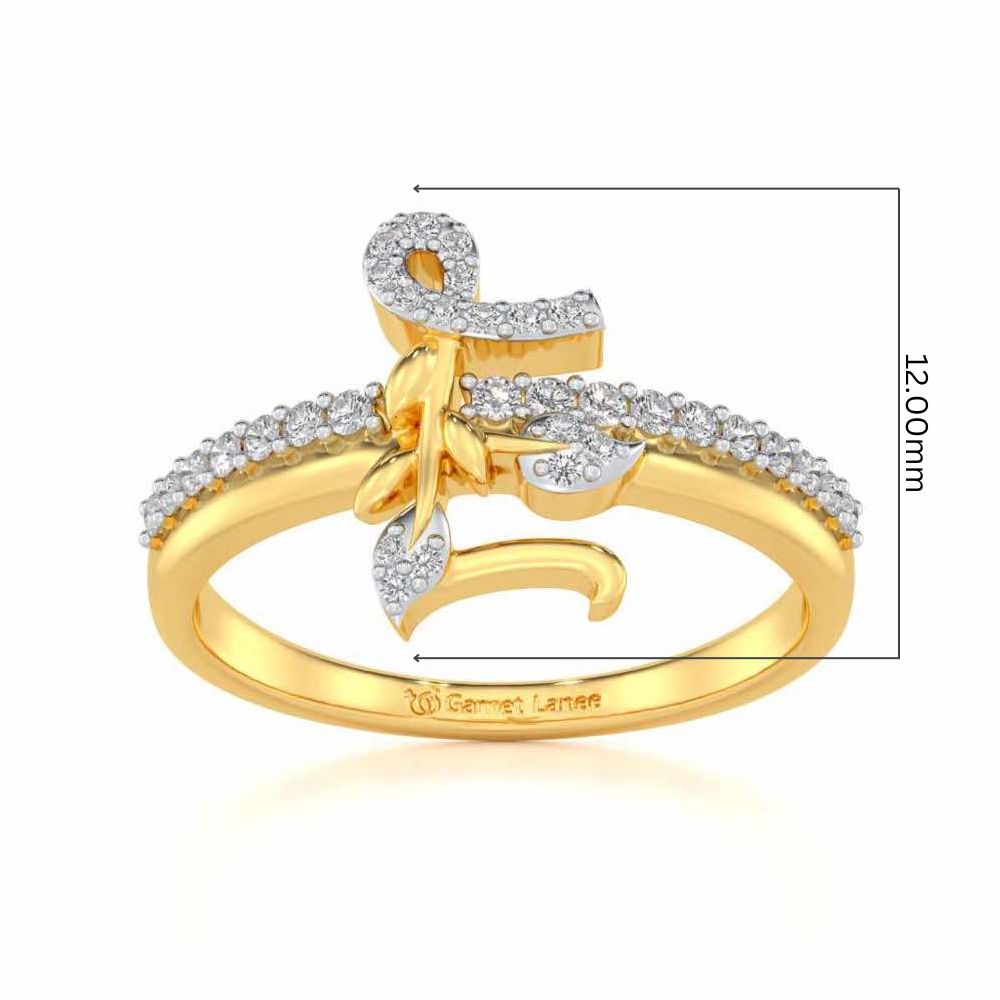 Petal E Silver Ring - Yellow Gold - Image 5