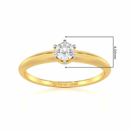 Imperial Beacon Women Solitaire Ring - Yellow Gold - Image 5