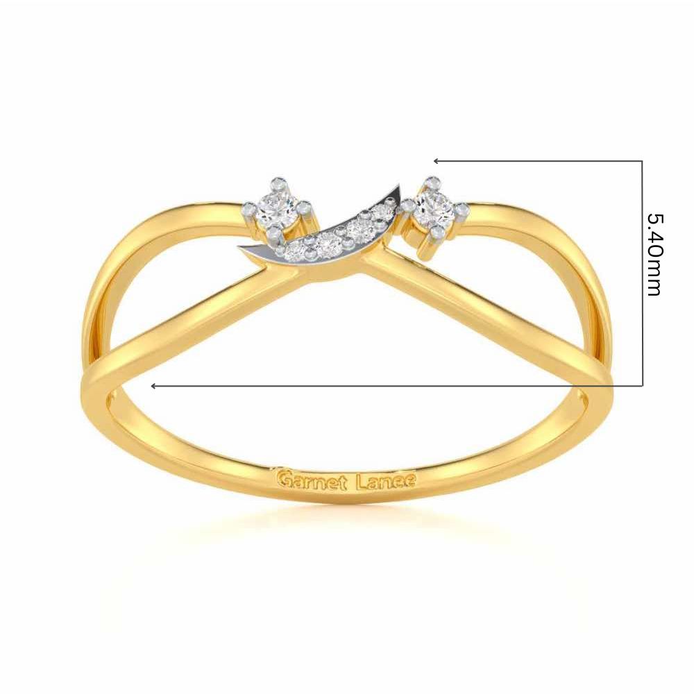 Angelic Aura Silver Ring - Yellow Gold - Image 5
