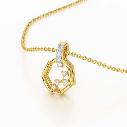 Silver Dawn Silver Pendant - Yellow Gold - Image 2