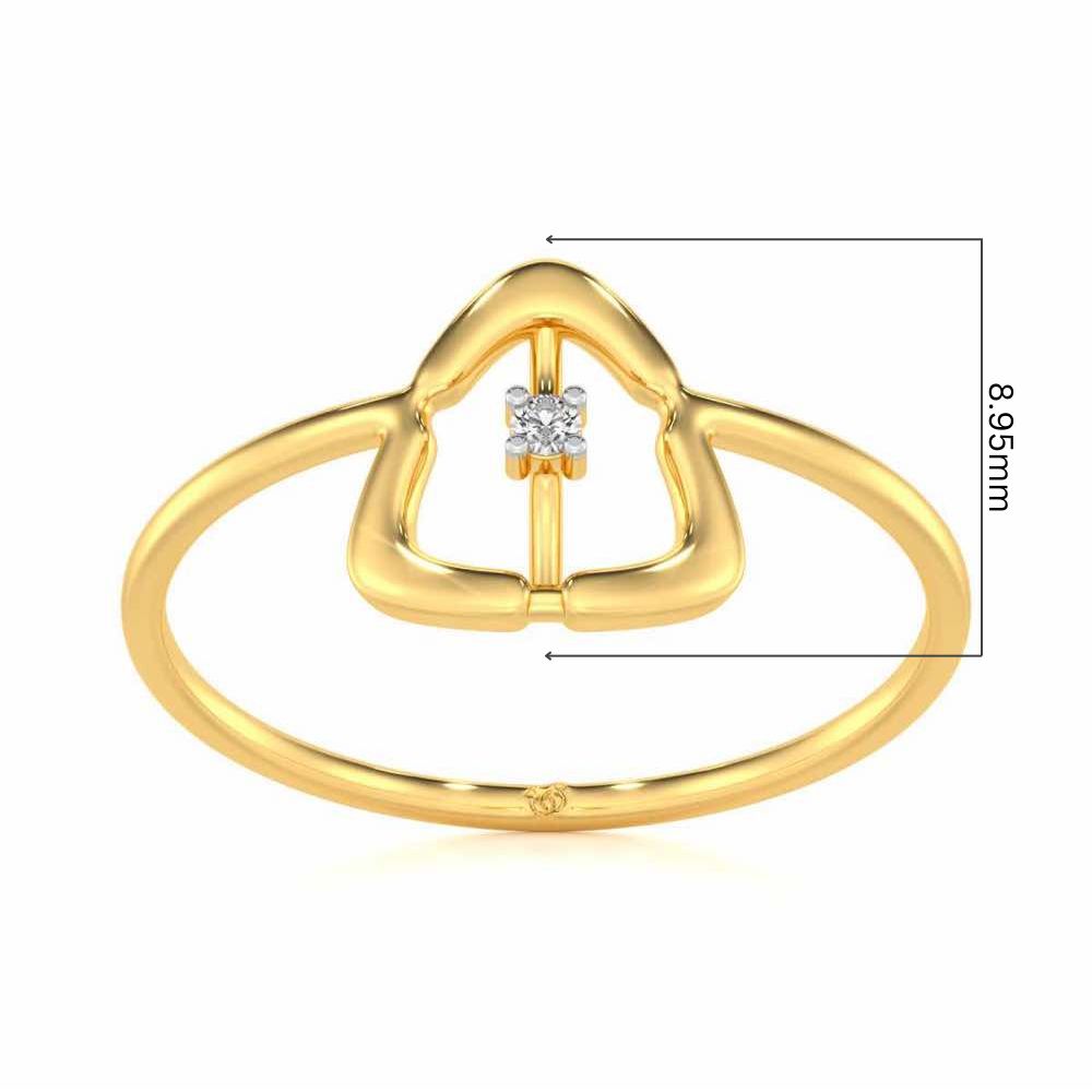 Fame Silver Ring - Yellow Gold - Image 5