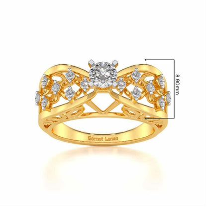 Danisha Solitaire Ring - Yellow Gold - Image 5