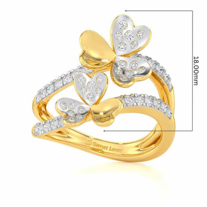 Sheen Symphony Silver Ring - Yellow Gold - Image 5