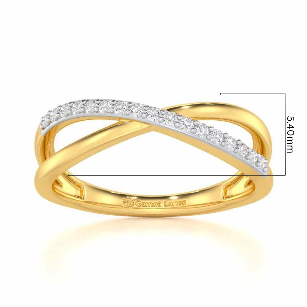Serene Glowy Silver Ring - Yellow Gold - Image 5