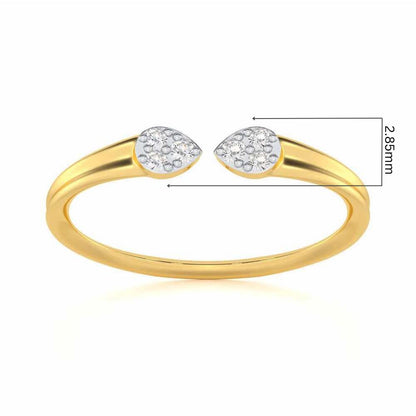 Dapper Glow Silver Ring - Yellow Gold - Image 5