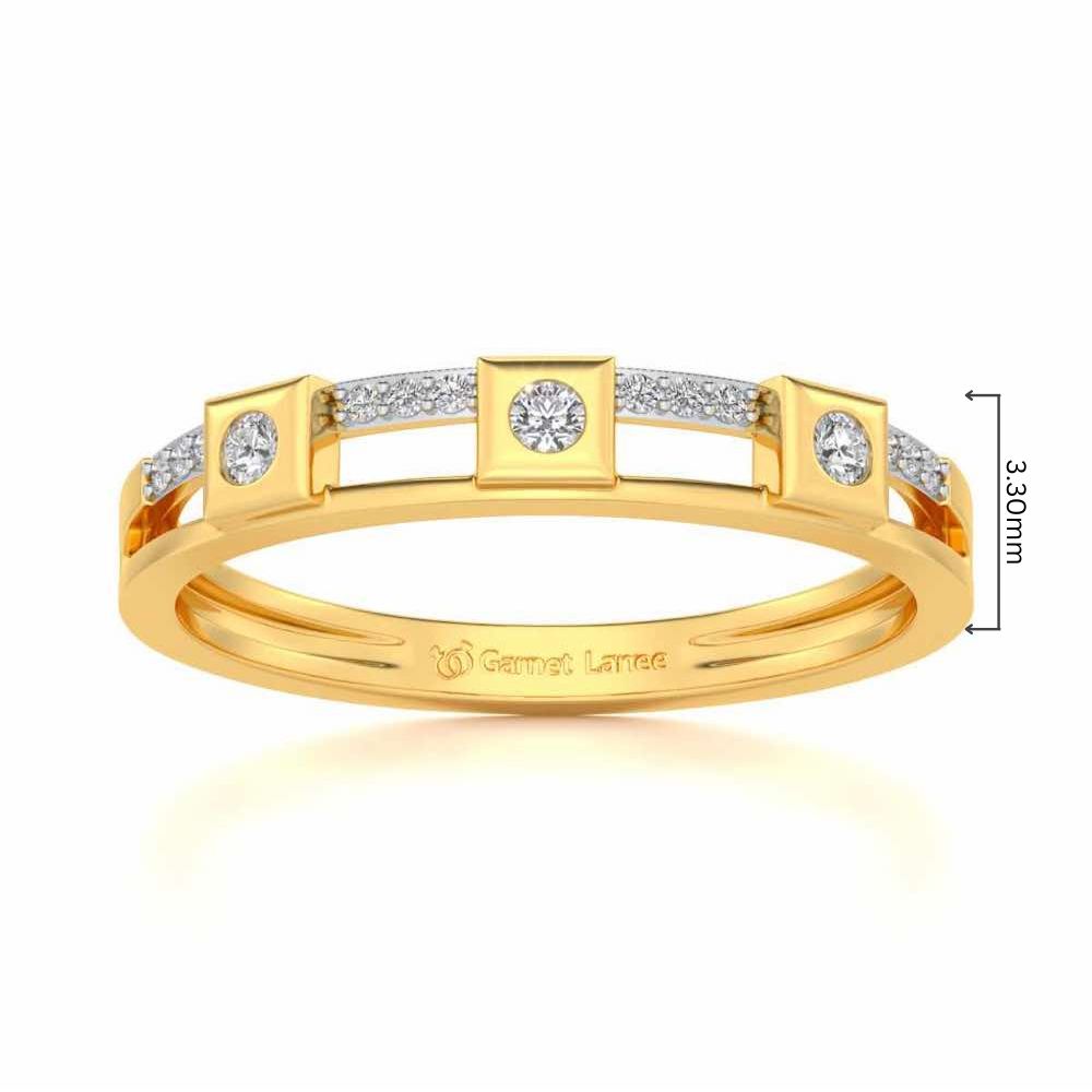 Evangelistic Silver Band Ring - Yellow Gold - Image 5