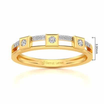Evangelistic Silver Band Ring - Yellow Gold - Image 5