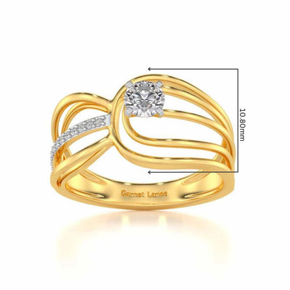 Sanchita Solitaire Ring - Yellow Gold - Image 5