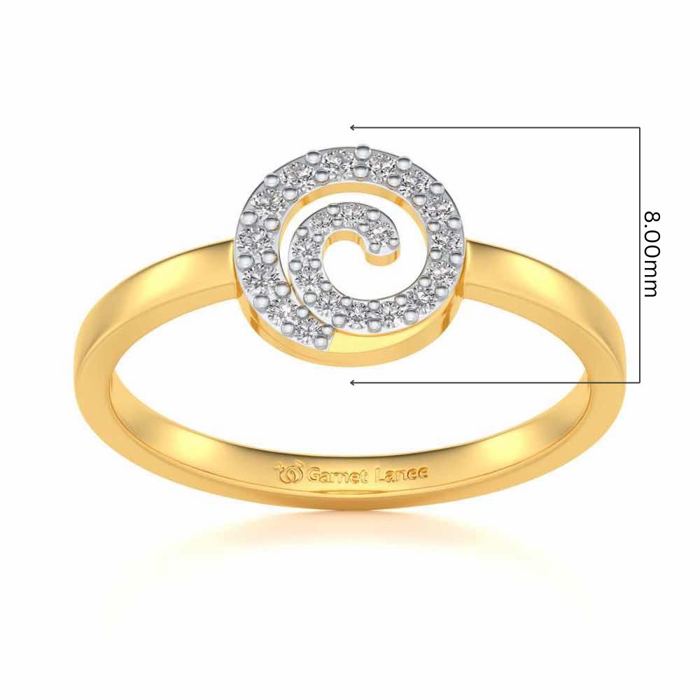 Speeral Silver Ring - Yellow Gold - Image 5