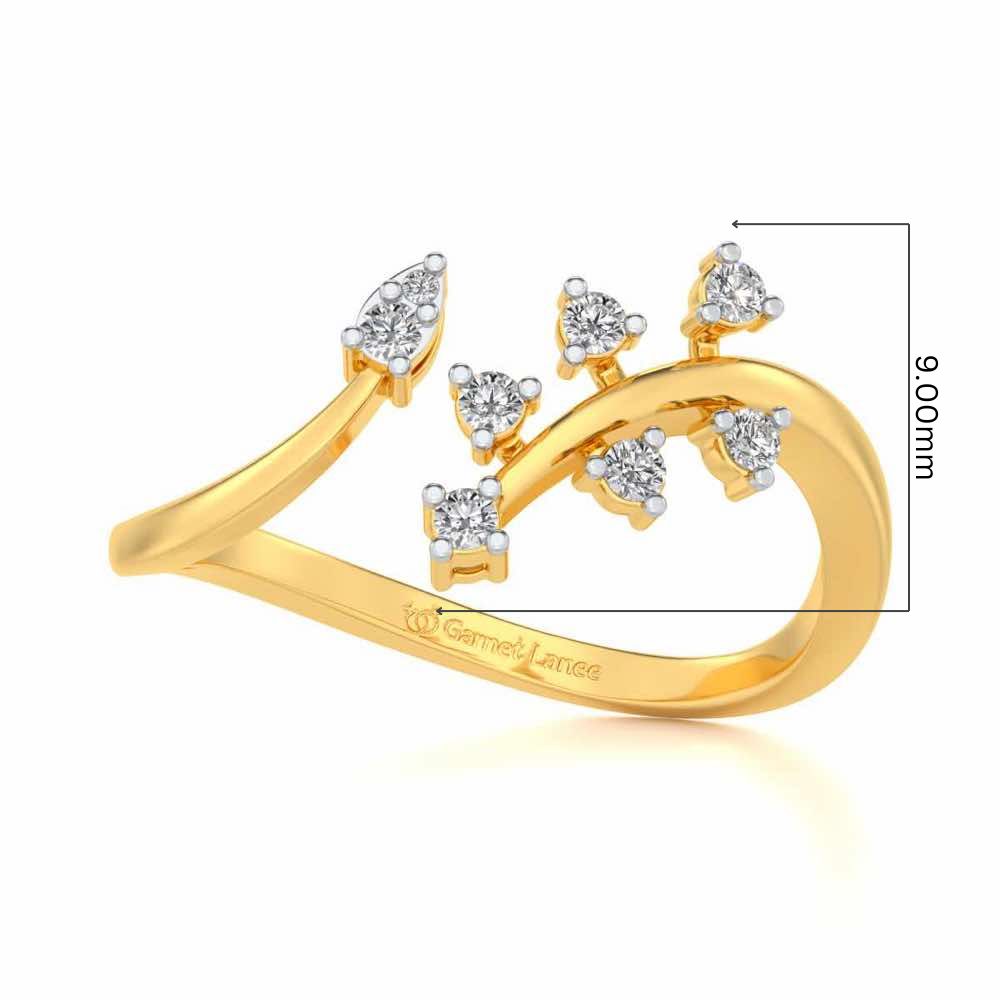 Fateha Silver Ring - Yellow Gold - Image 5