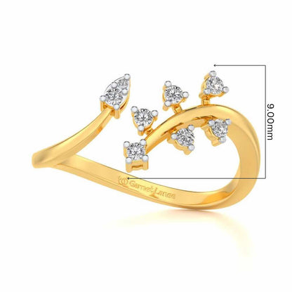 Fateha Silver Ring - Yellow Gold - Image 5