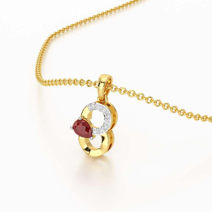 Golden Glimmer Silver Pendant - Yellow Gold - Image 2