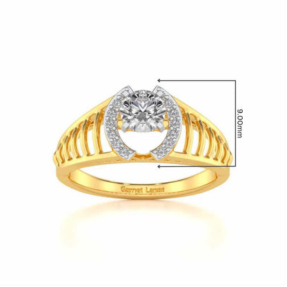 Sparsh Solitaire Ring - Yellow Gold - Image 5