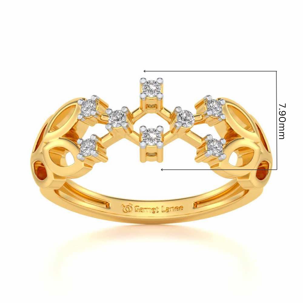 Magic Constellation Silver Ring - Yellow Gold - Image 5