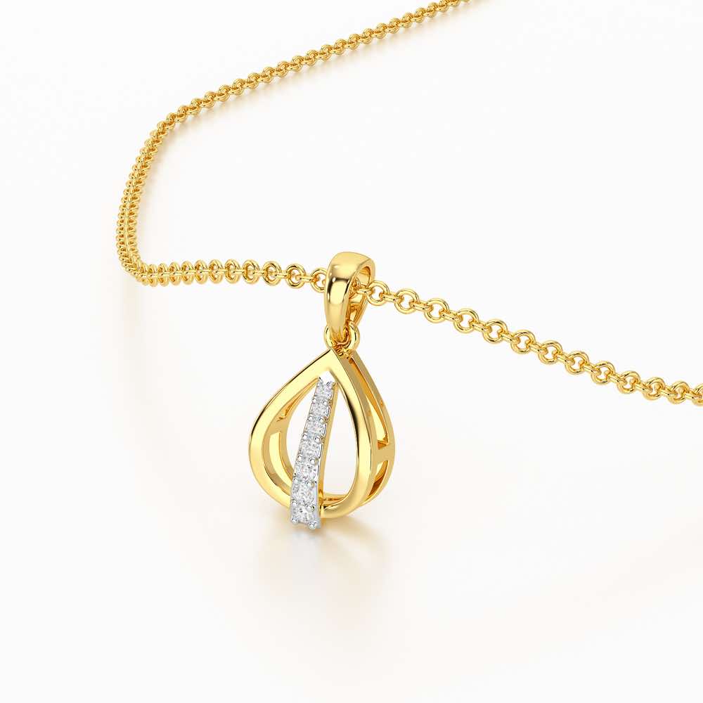 Timeless Glow Silver Pendant - Yellow Gold - Image 2