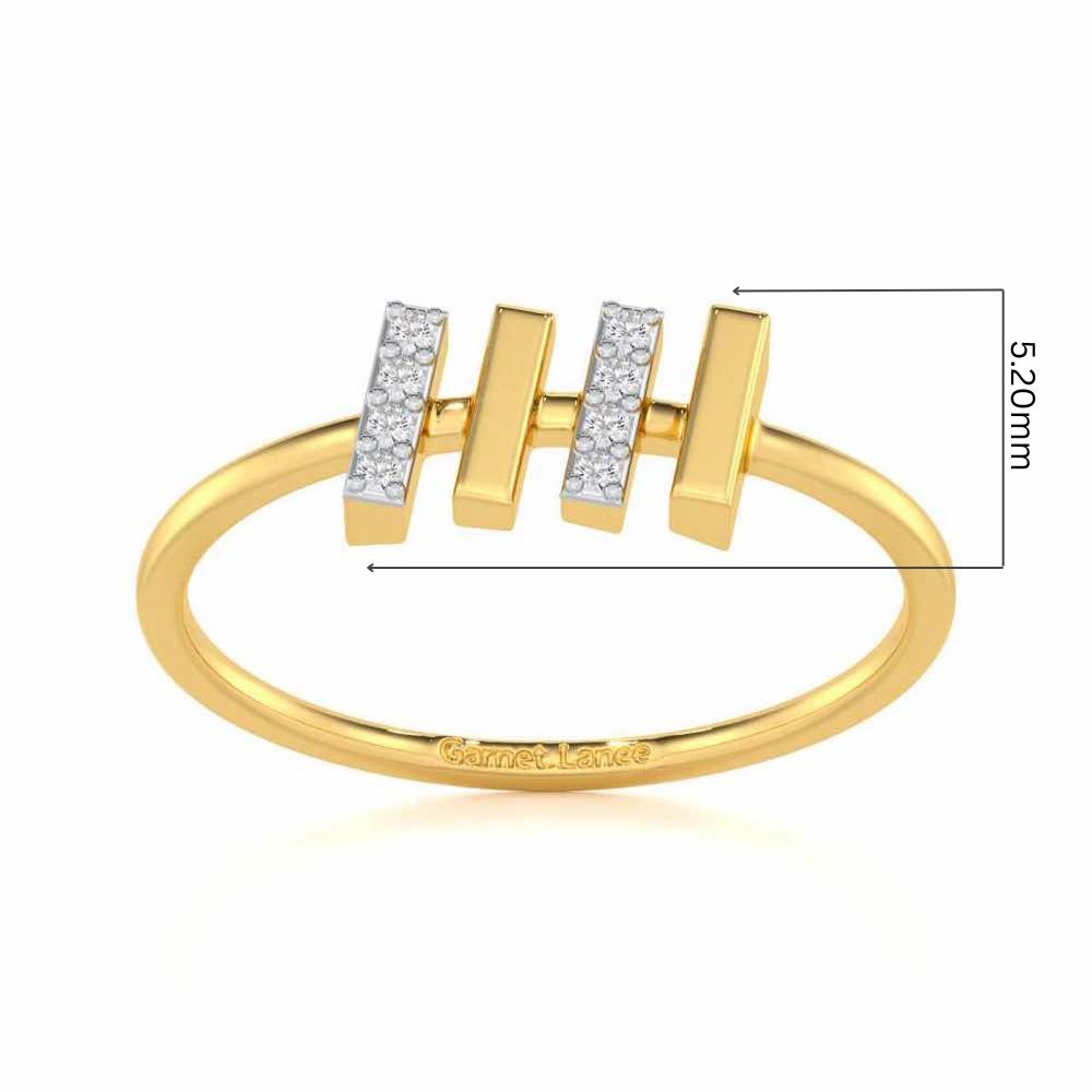 Precious Passion Silver Ring - Yellow Gold - Image 2