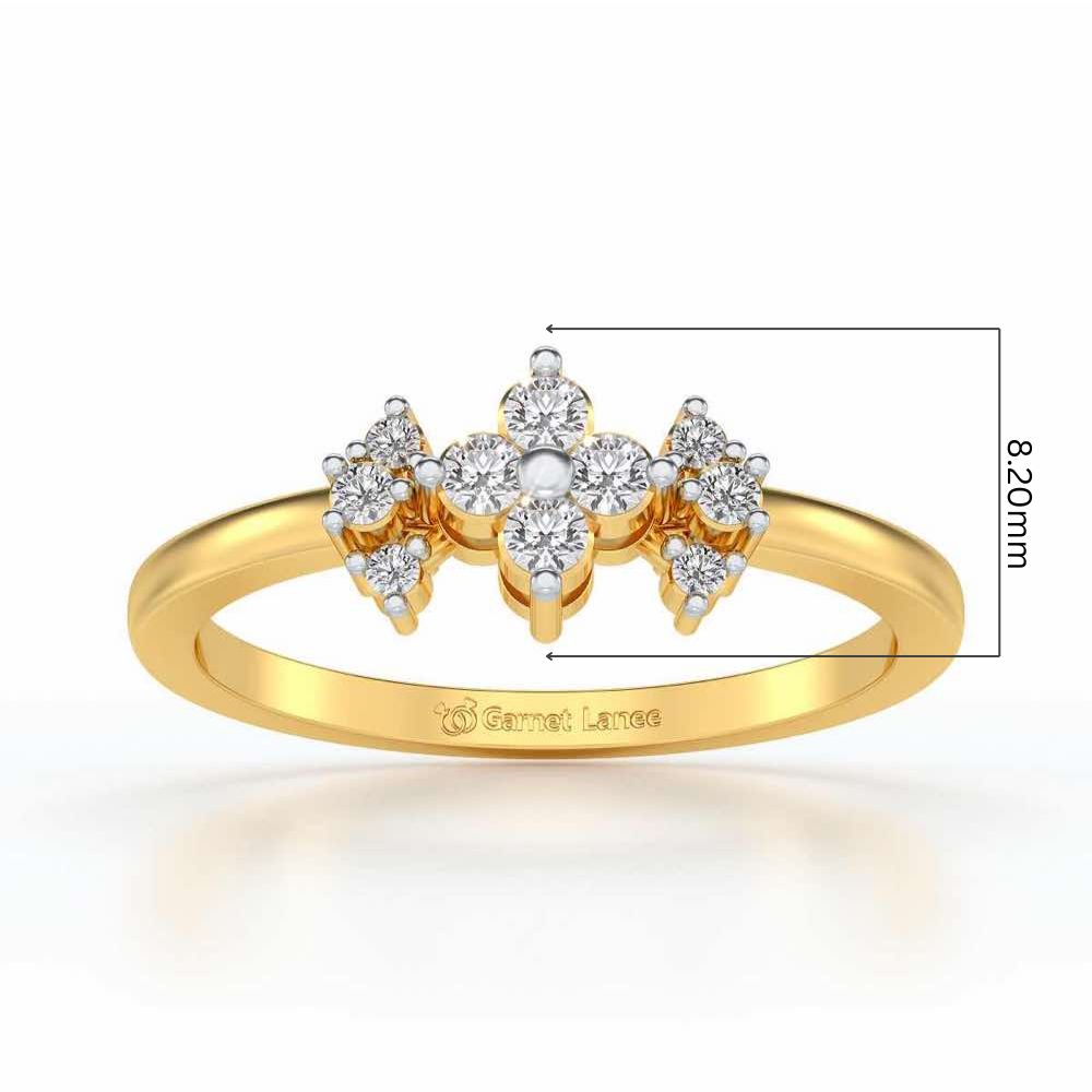 Aradhya Silver Ring - Yellow Gold - Image 5