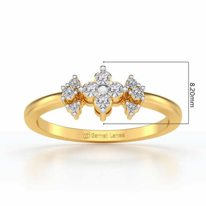 Aradhya Silver Ring - Yellow Gold - Image 5