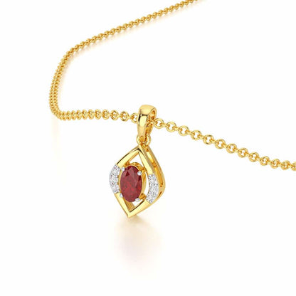 Gleam of Serenity Silver Pendant - Yellow Gold - Image 2