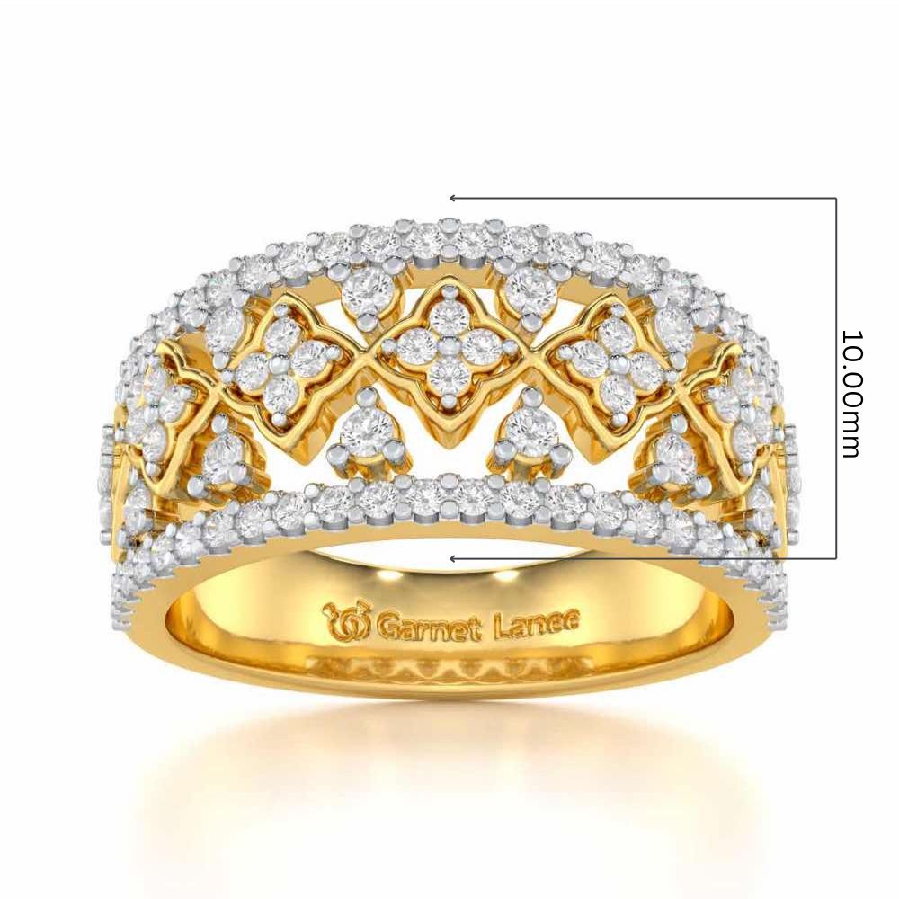 Suave Spark Silver Ring - Yellow Gold - Image 5