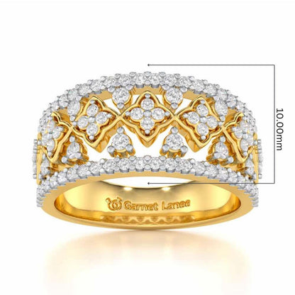 Suave Spark Silver Ring - Yellow Gold - Image 5