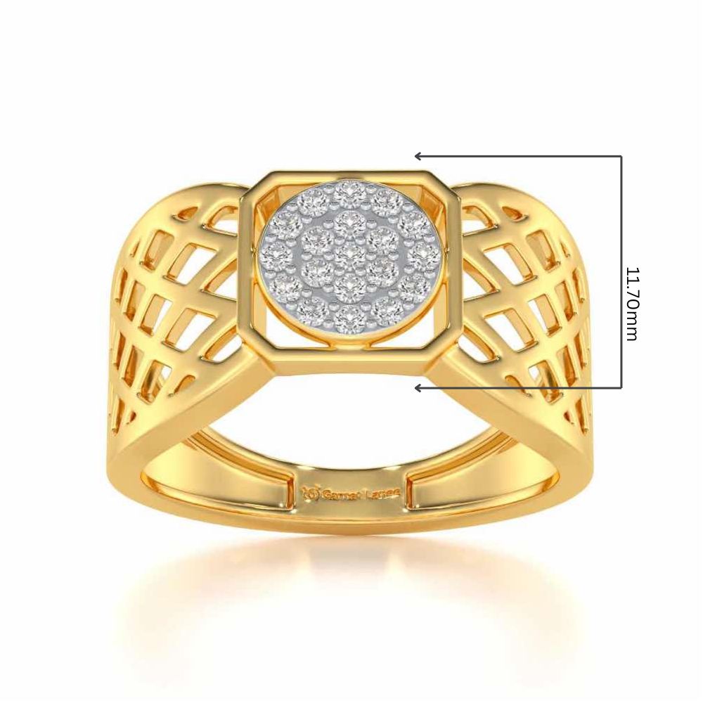 Assemble Silver Ring For Men - Yellow Gold - Image 5