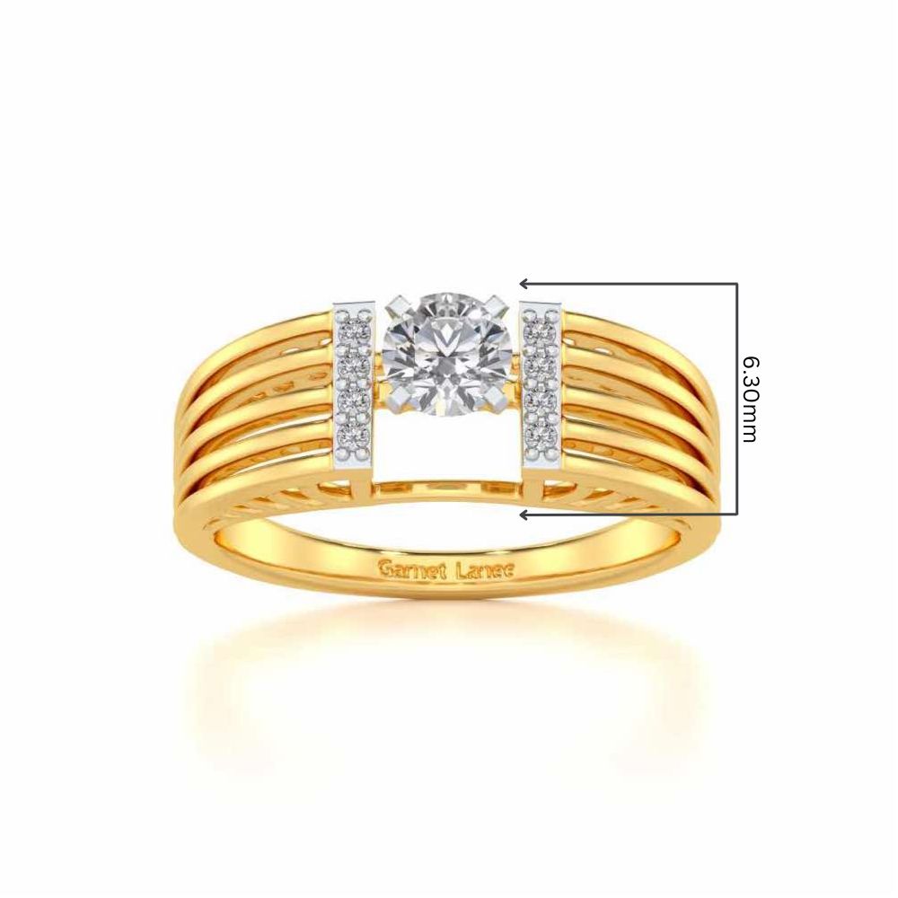 Bringha Solitaire Ring - Yellow Gold - Image 5