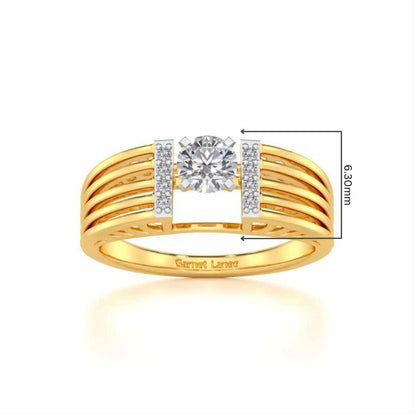 Bringha Solitaire Ring - Yellow Gold - Image 5