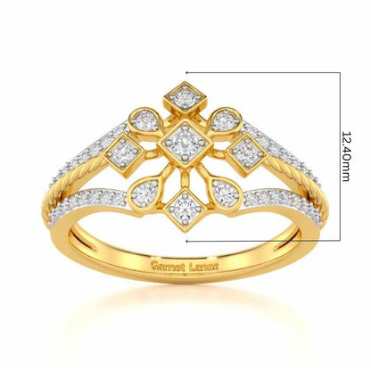 Blessed Shine Silver Ring - Yellow Gold - Image 5